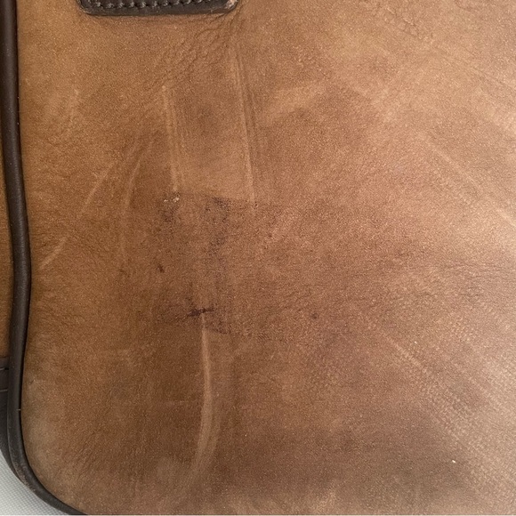 Vintage Dooney & Bourke Bucket Shoulder Hobo Tote Handbag Purse BROWN Suede - Picture 6 of 15